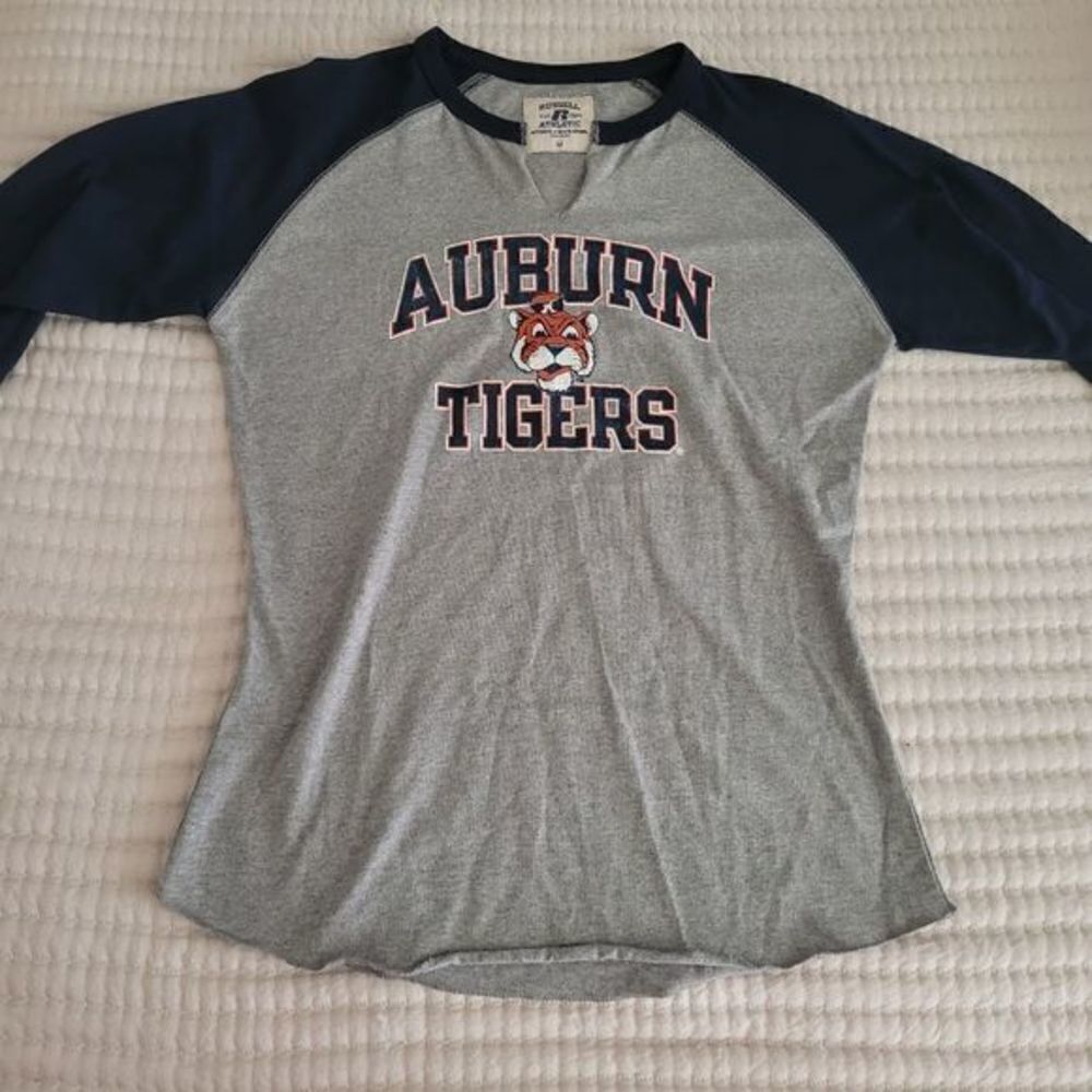 Russell Vintage Auburn Tigers Raglan‎ Tee